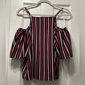 CraveFame by Almost Famous Off Shoulder Striped Top